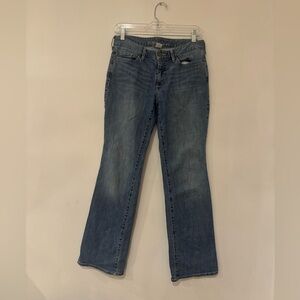 Women's Blue  Curve Boot Cut Jeans Eddie Bauer Sz 4